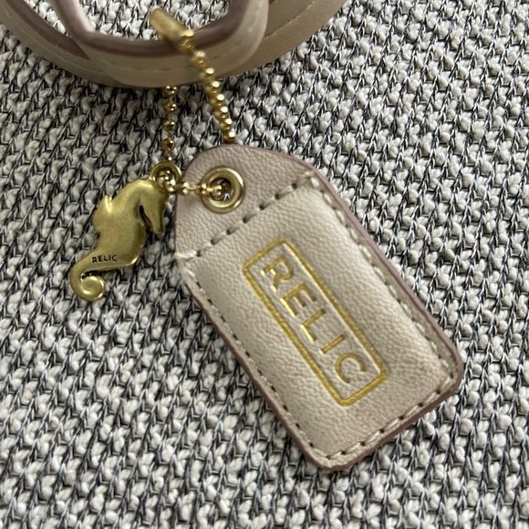 Relic Cream Tote Bag with Striped Design - Picture 2 of 16